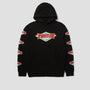 HUF x Thrasher Logo Hoodie Black