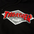 Load image into Gallery viewer, HUF x Thrasher Logo Hoodie Black
