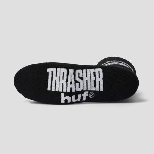 HUF x Thrasher Logo Sock Black
