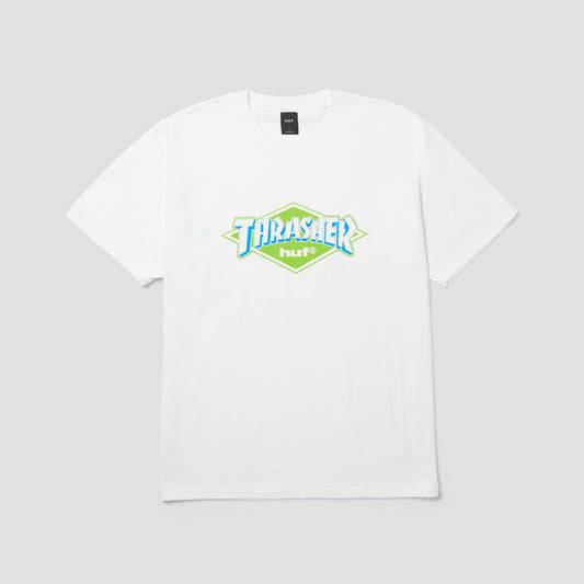 HUF x Thrasher Logo T-Shirt White