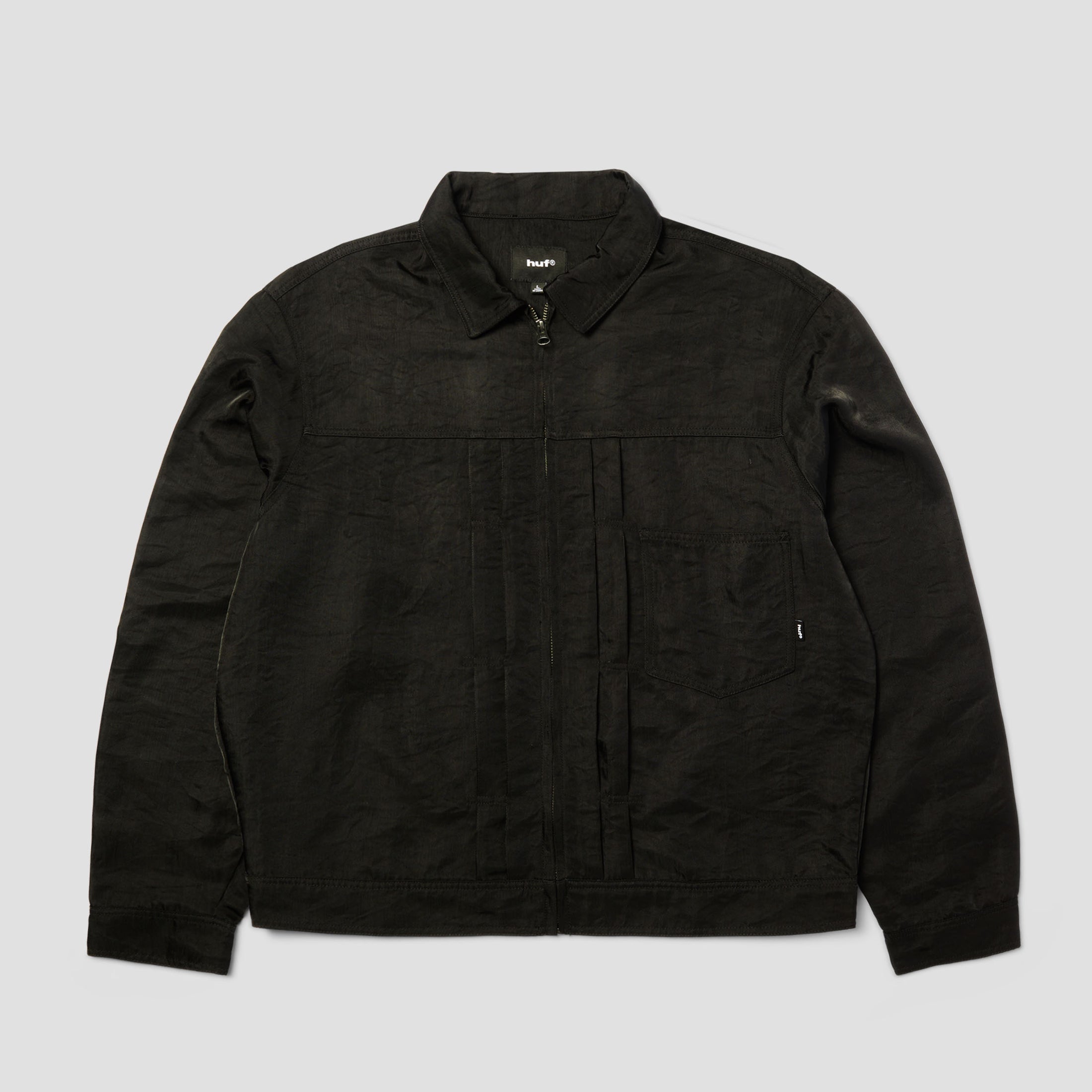 HUF x Thrasher Trucker Jacket Black
