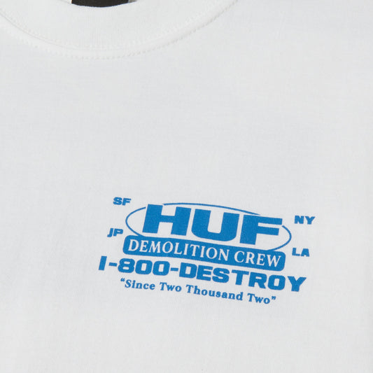 Huf Demolition Crew T-Shirt White