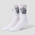Load image into Gallery viewer, Huf Club Crew Socks White
