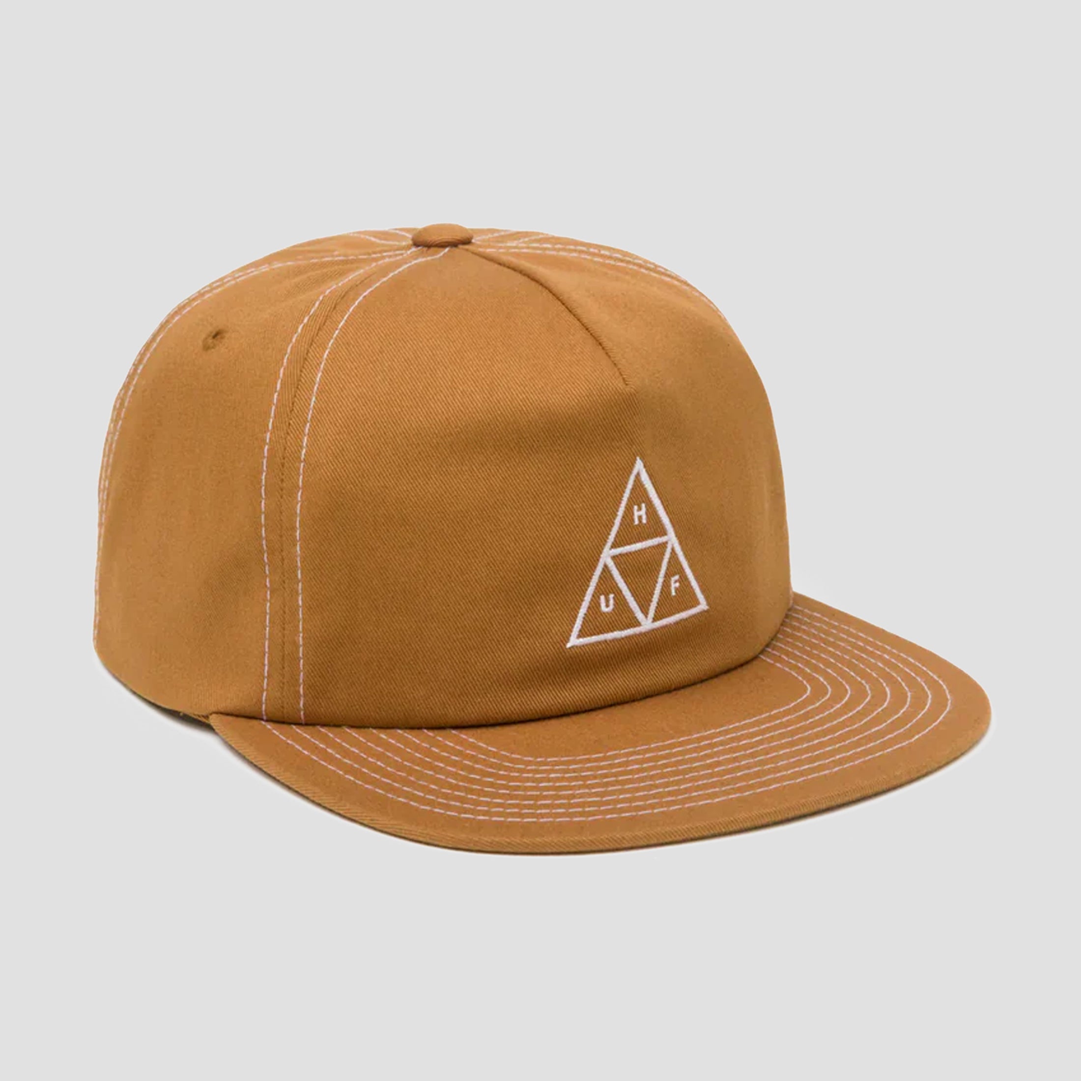 HUF Set TT Snapback Camel / White