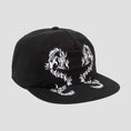 Load image into Gallery viewer, HUF Twin Dragon Cv 6 Panel Hat Black
