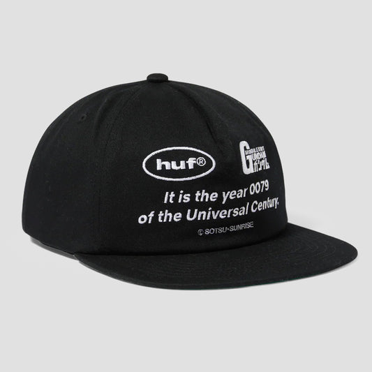 HUF Universal Century Snapback Black