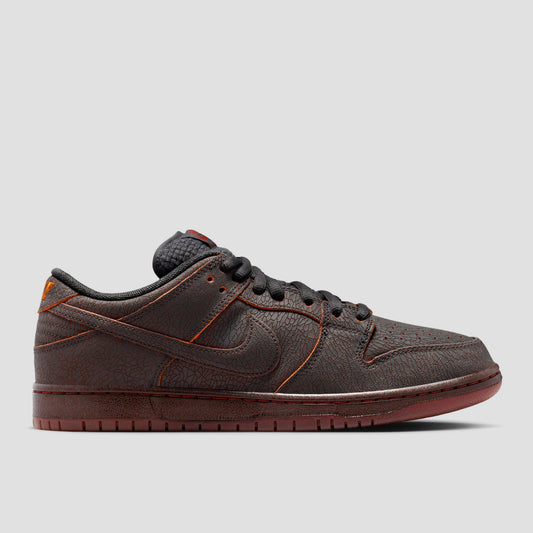 Nike SB Krampus Dunk Low Pro Premium Skate Shoes Dark Smoke Grey / Campfire Orange / Black