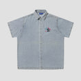 Load image into Gallery viewer, Helas Bad Washed Denim Shirt Light Blue
