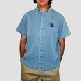 Load image into Gallery viewer, Helas Bad Washed Denim Shirt Light Blue
