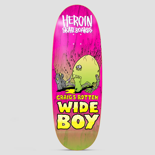 Heroin 10.75 Craigs Rotten Wide Boy Skateboard Deck