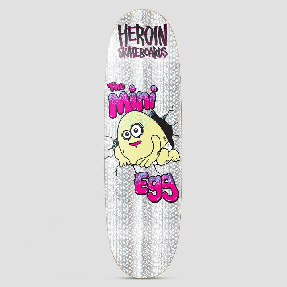 Heroin 8.38 Mini Egg Holo Skateboard Deck