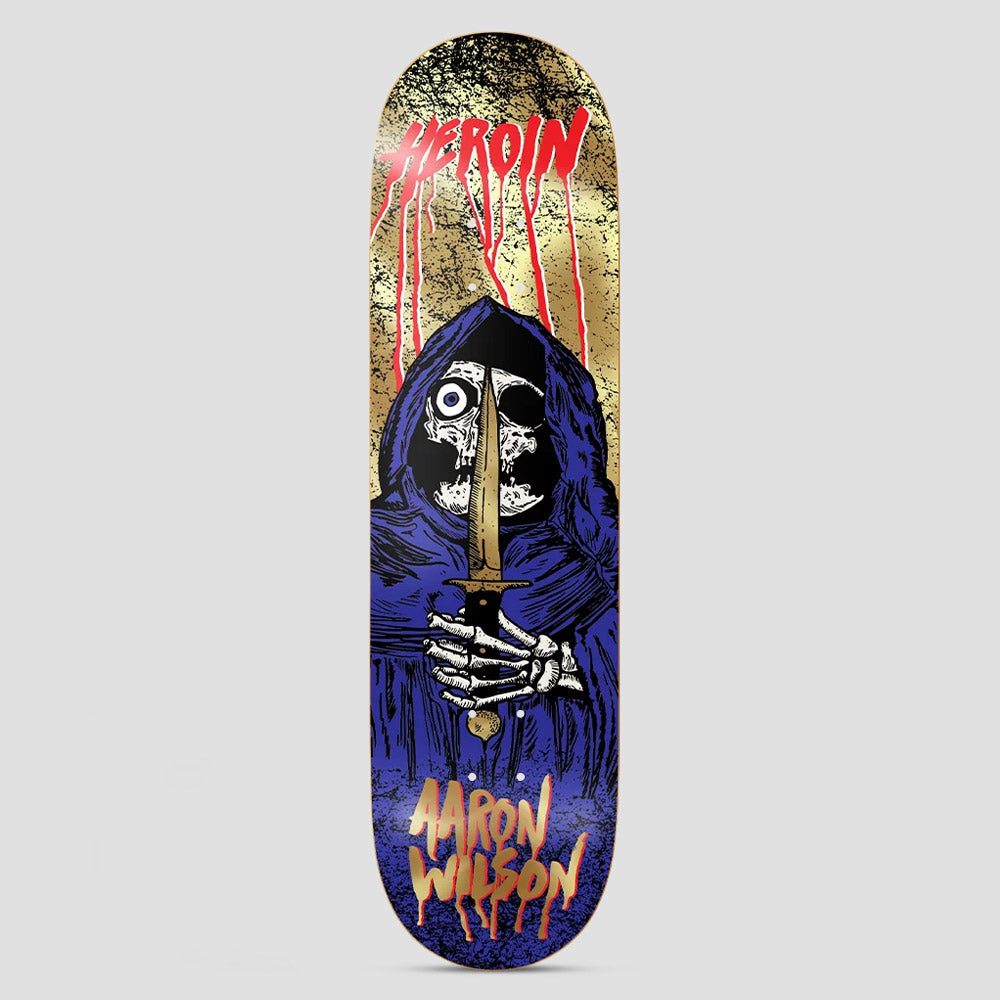 Heroin 8.5 Aaron Skull Priest Skateboard Deck