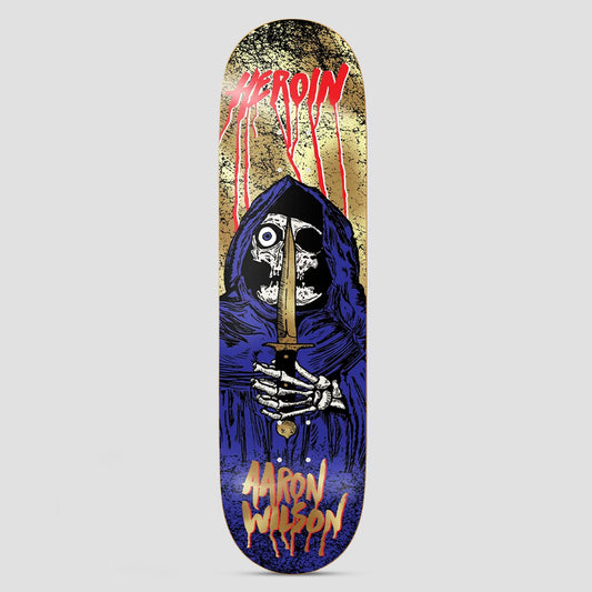 Heroin 8.5 Aaron Skull Priest Skateboard Deck