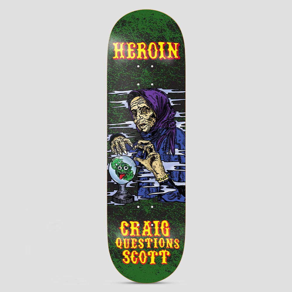 Heroin 9.25 Craig KO2 Fortune Teller Skateboard Deck