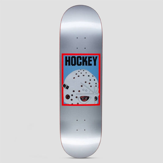 Hockey 8.75 Half Mask Skateboard Deck Silver