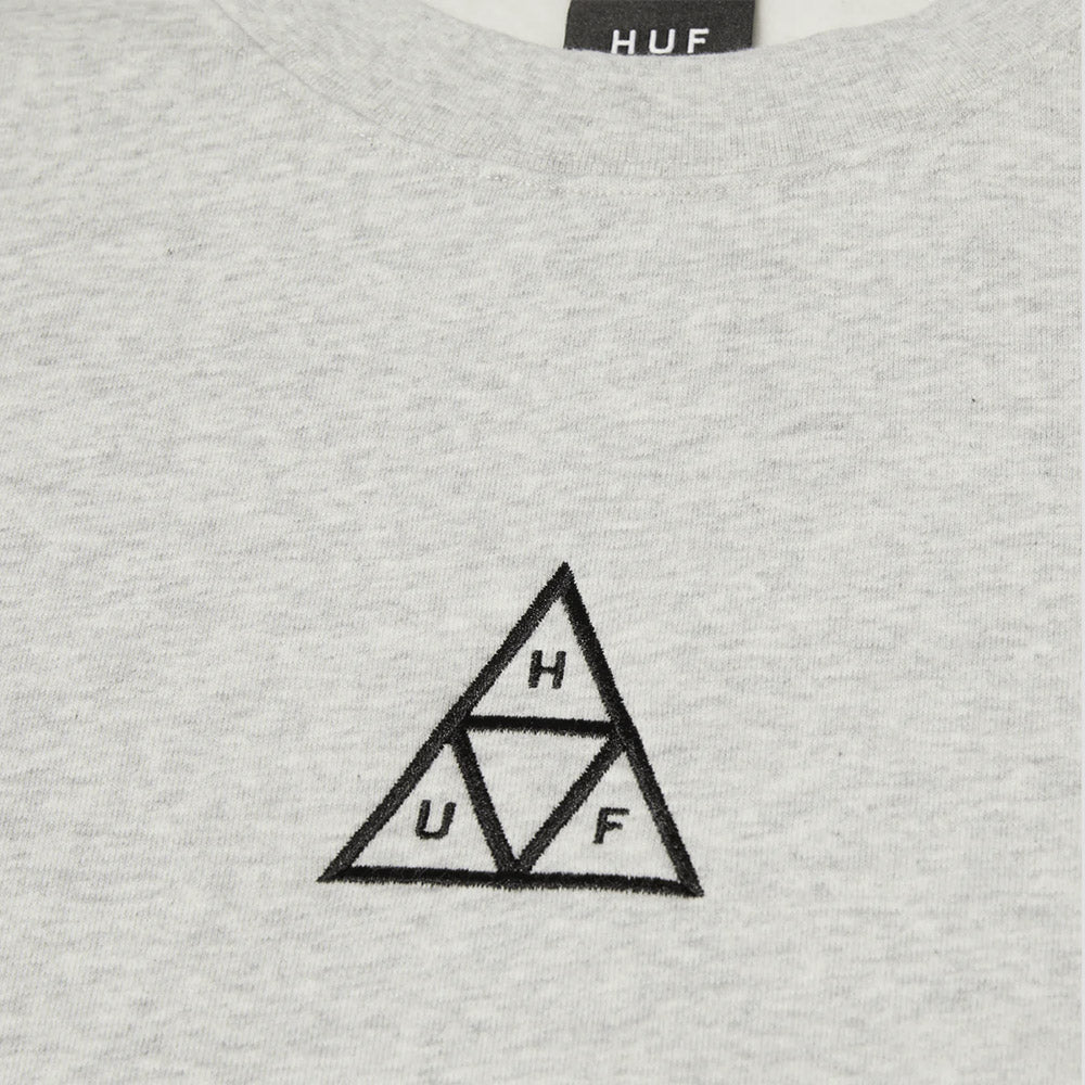 Huf Set Triple Triangle Crewneck Heather Grey