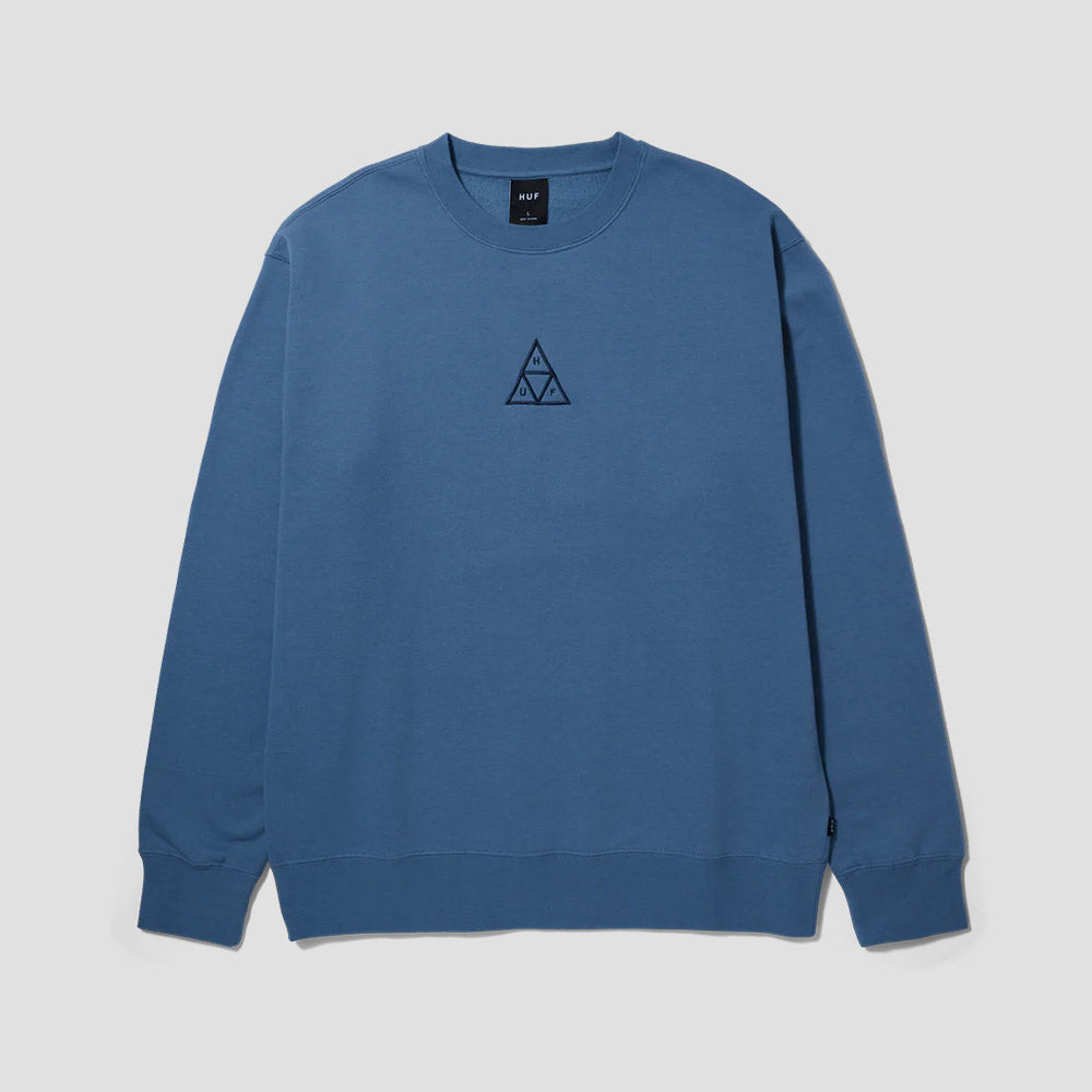 Huf Set Triple Triangle Crewneck Slate Blue