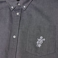 Load image into Gallery viewer, HUF Icarus Shortsleeve Oxford Shirt Washed Black

