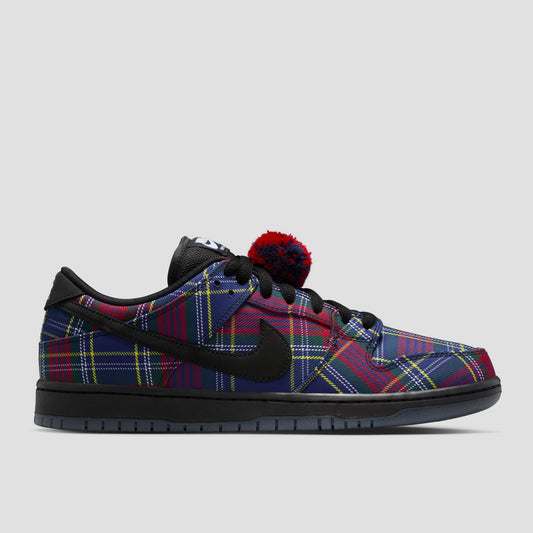 Nike SB x Nardwuar Dunk Low Pro Tartan University Red / Black Yellow Strike