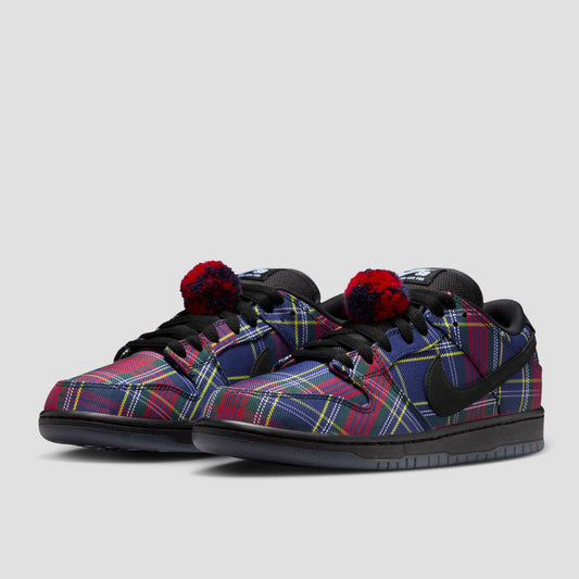 Nike SB x Nardwuar Dunk Low Pro Tartan University Red / Black Yellow Strike