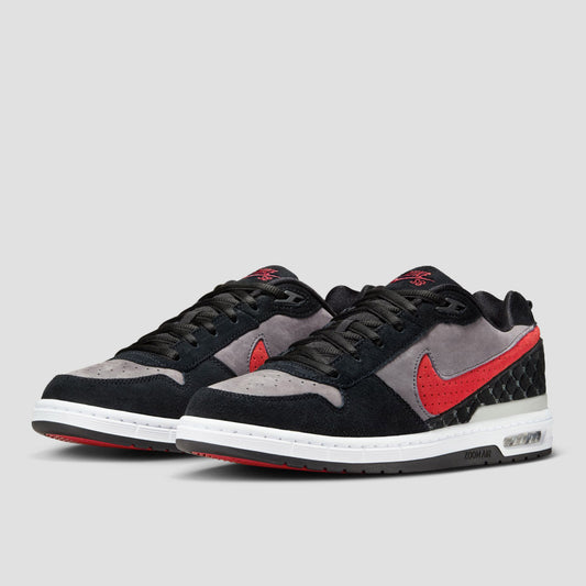 Nike SB Zoom Air Low P-Rod Skate Shoes Black / Varsity Red / Flint Grey / Black
