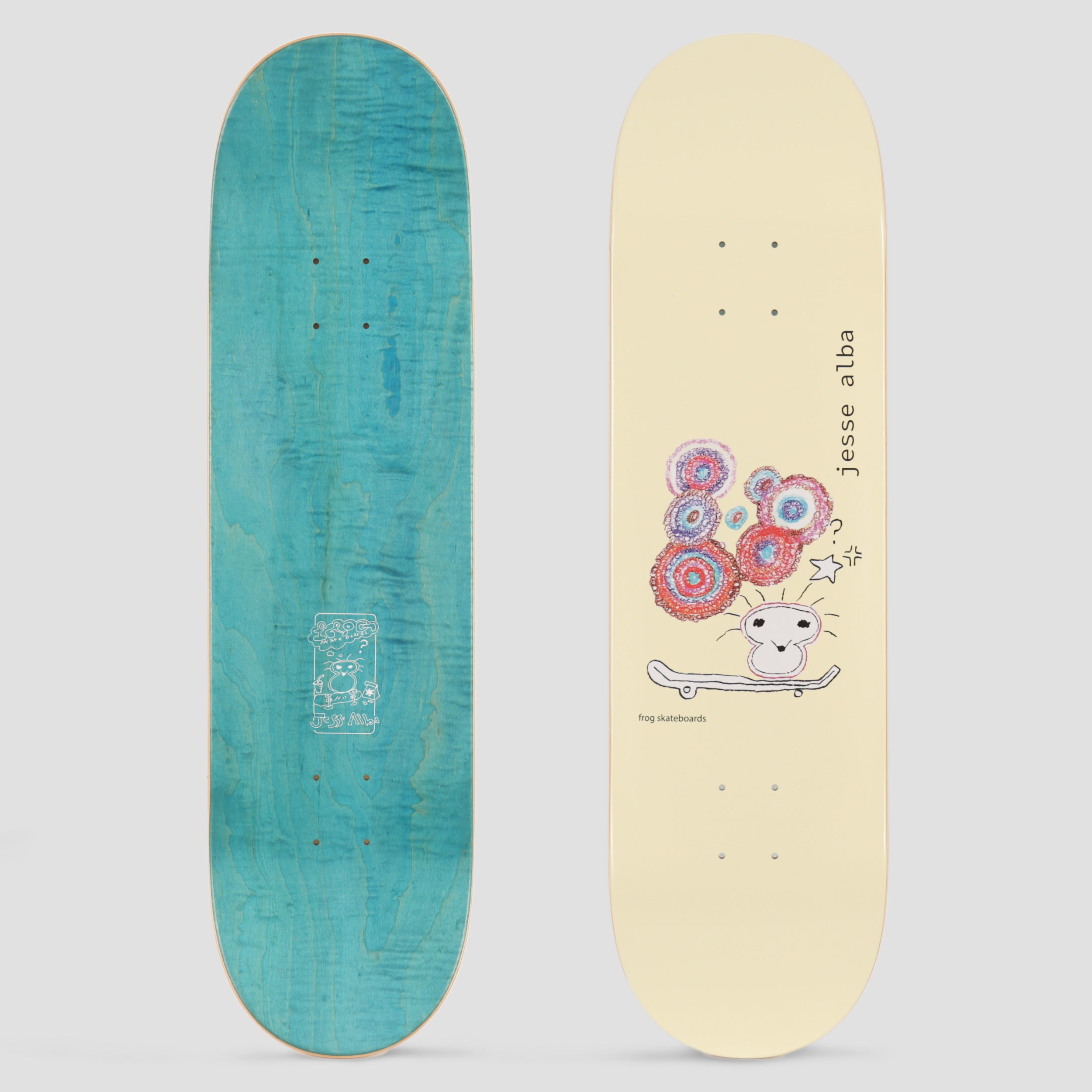 Frog 8.6 Jesse Alba Skateboard Deck Yellow – Slam City Skates