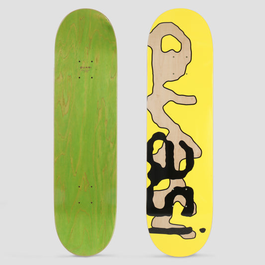 Quasi 8.375 Lowercase 2 Skateboard Deck Yellow