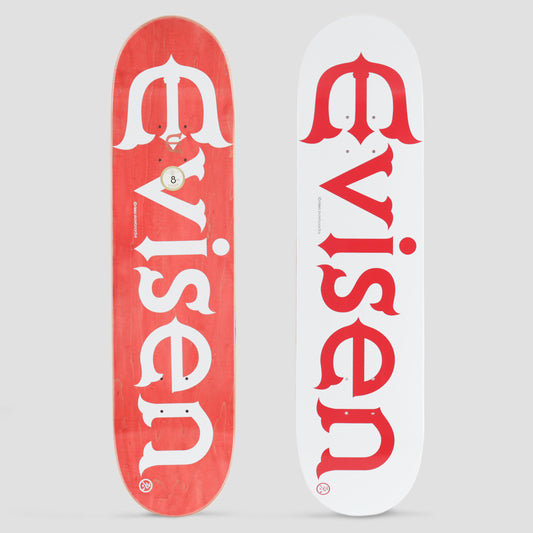Evisen 8.0 Evi-Logo Skateboard Deck White