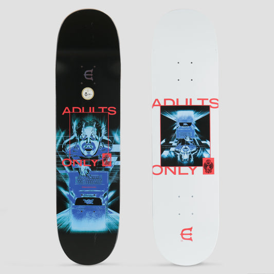 Evisen 8.0 Adults Only Skateboard Deck White