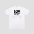Load image into Gallery viewer, Slam City Skates Classic Scale Logo T-Shirt White

