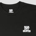 Load image into Gallery viewer, Slam City Skates Classic Scale Logo T-Shirt Black
