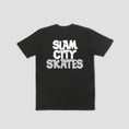 Load image into Gallery viewer, Slam City Skates Classic Scale Logo T-Shirt Black
