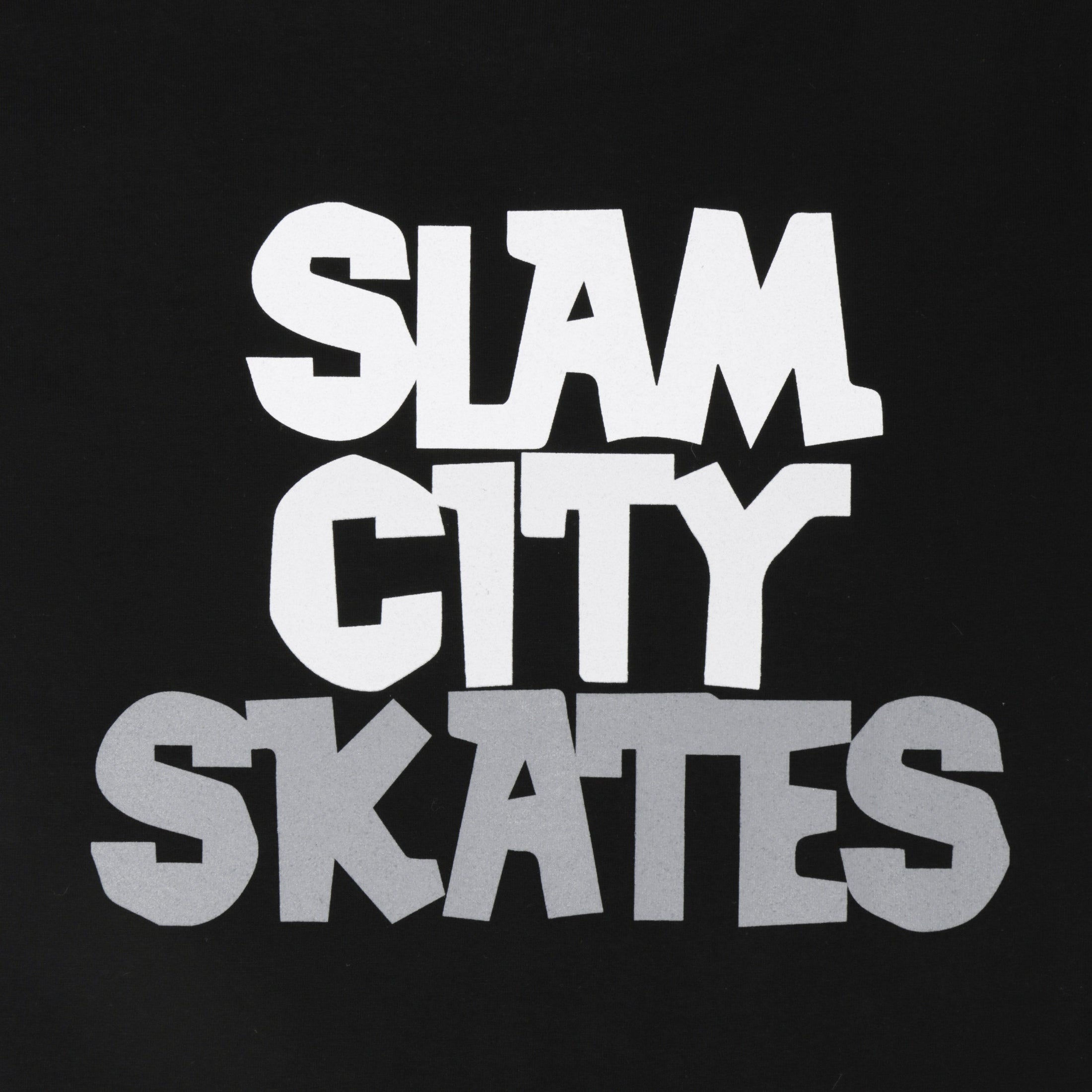 Slam City Skates Classic Scale Logo Kids T-Shirt Black
