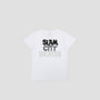 Slam City Skates Classic Scale Logo Kids T-Shirt White