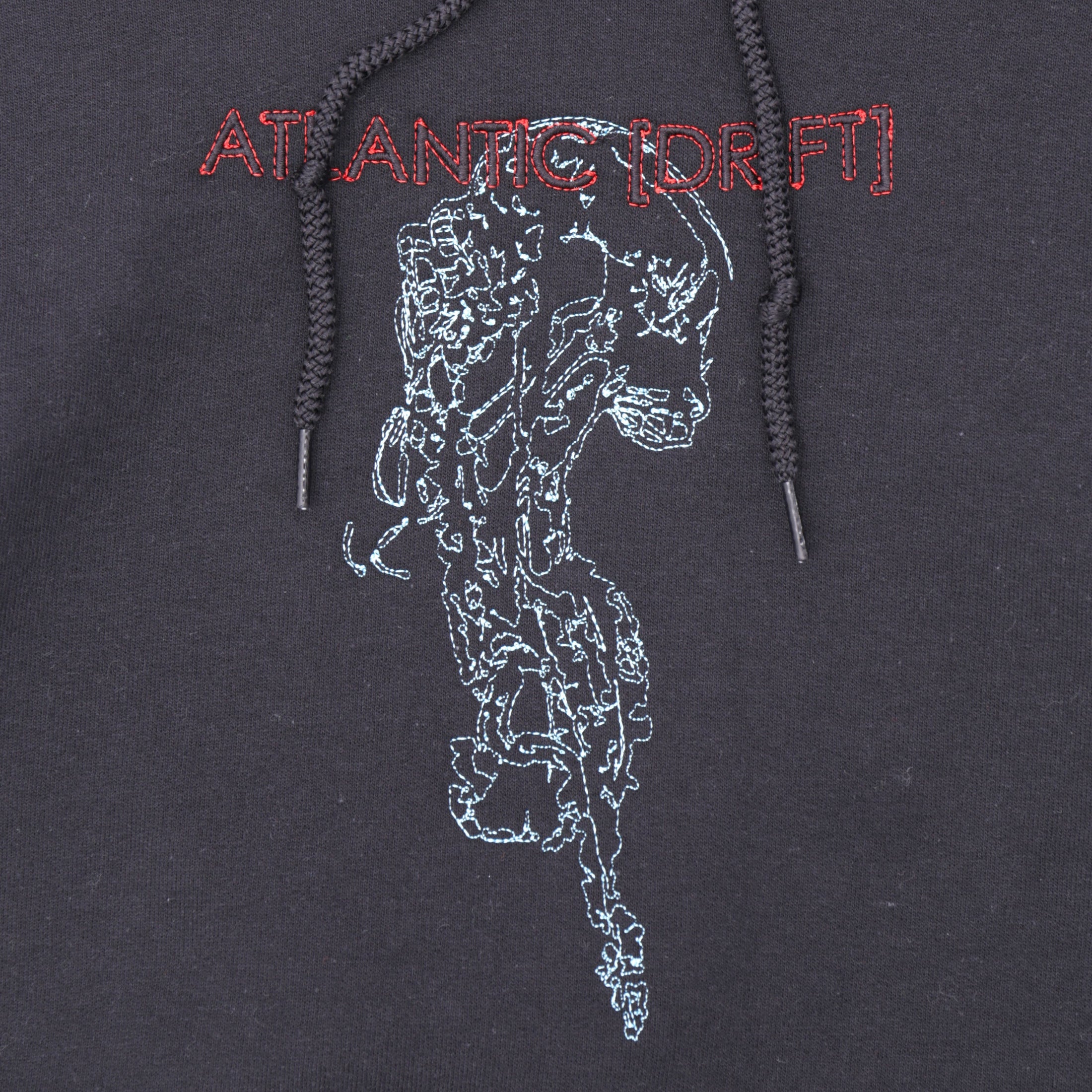 Atlantic Drift Embroidered Jelly Hood Black