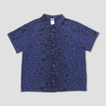 Load image into Gallery viewer, Nike SB Shortsleeve Bowling Button Up Shirt AOP Midnight Navy
