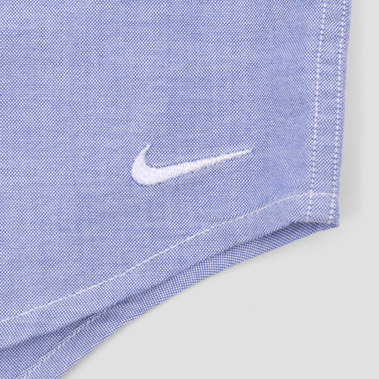 Nike SB Life Longsleeve Oxford Button Down Shirt White / Game Royal / Football Grey