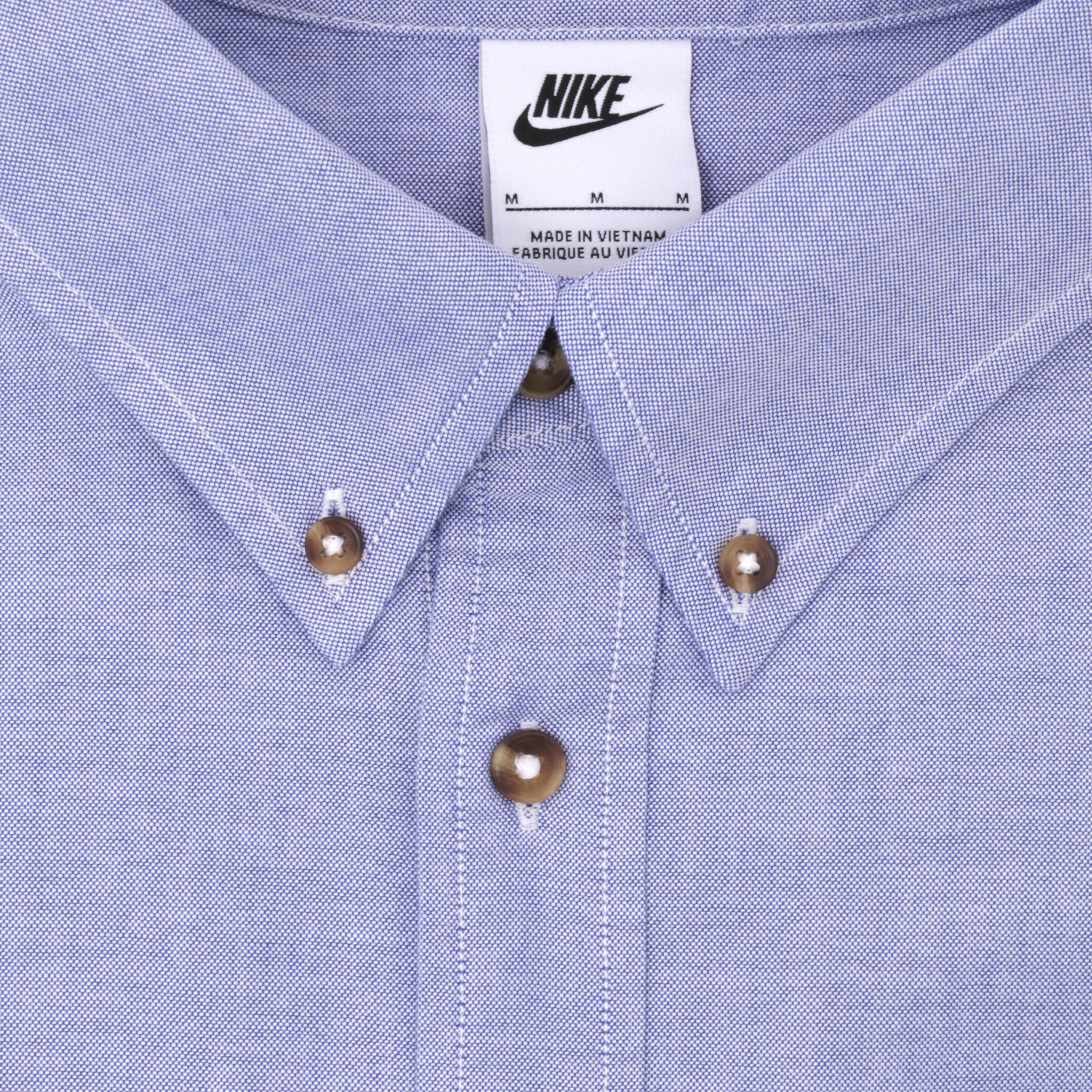 Nike SB Life Longsleeve Oxford Button Down Shirt White / Game Royal / Football Grey