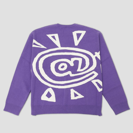 Always Run @Sun Knitted Sweater Purple