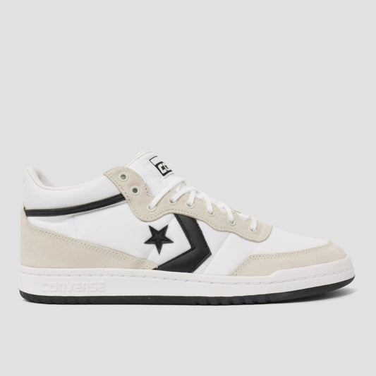 Converse Cons Fastbreak Pro Leather & Suede Shoes White / Black / Egret