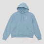 Nike SB Embroidered Logo Fleece Pullover Hood Denim Turq
