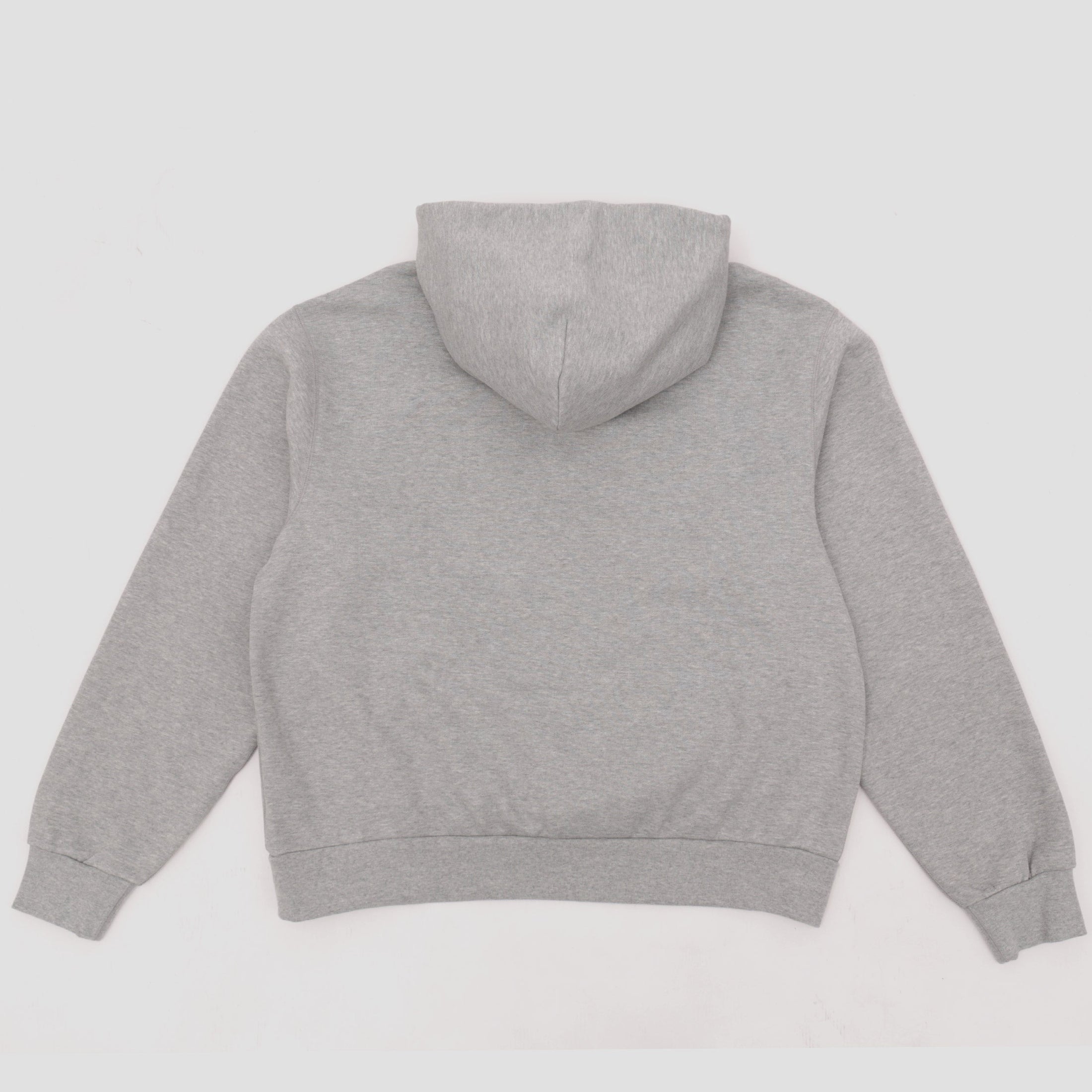 Nike SB Embroidered Logo Fleece Pullover Hood Dark Grey Heather / White