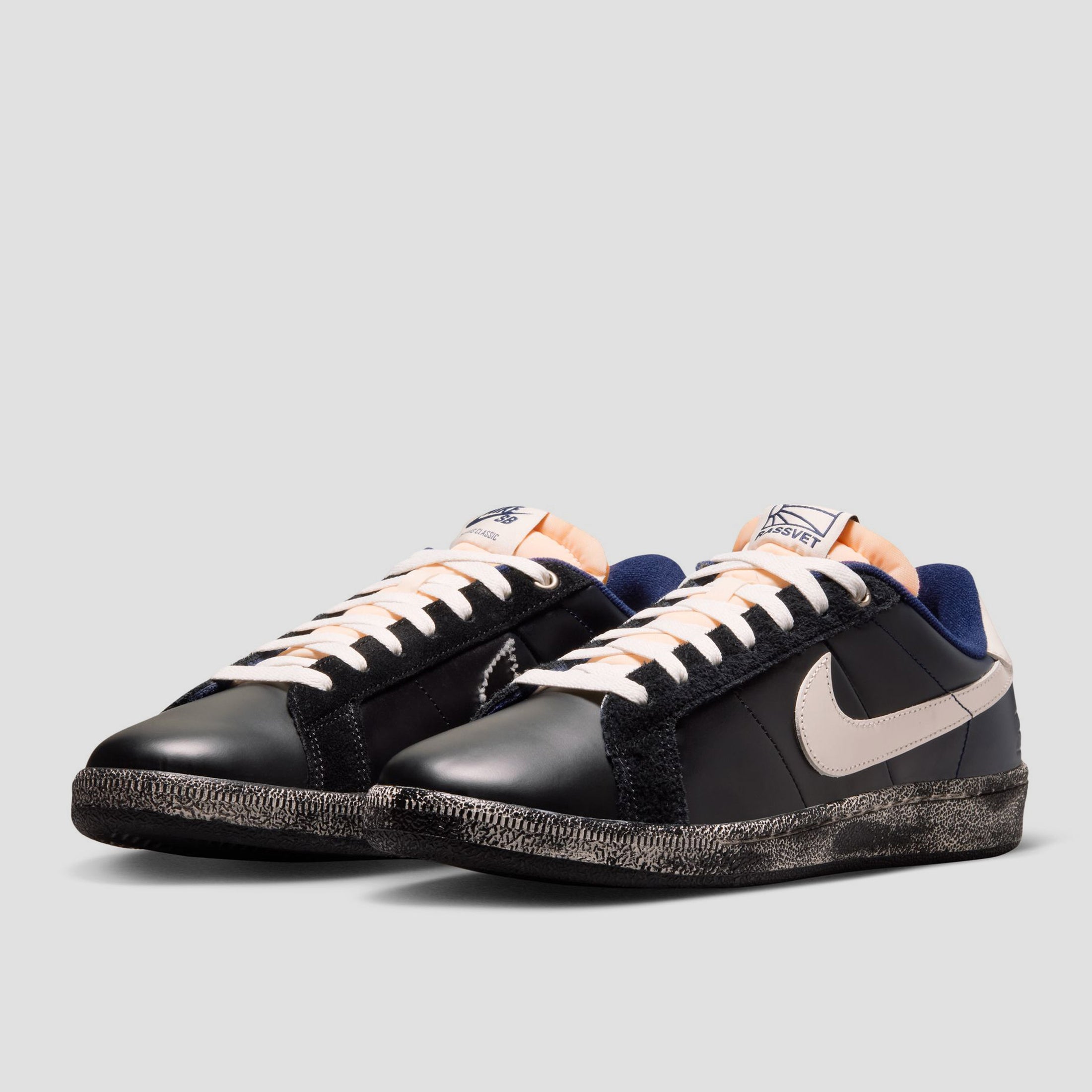 Nike SB x Rassvet Zoom Tennis Classic Skate Shoes Blue Void / Sail