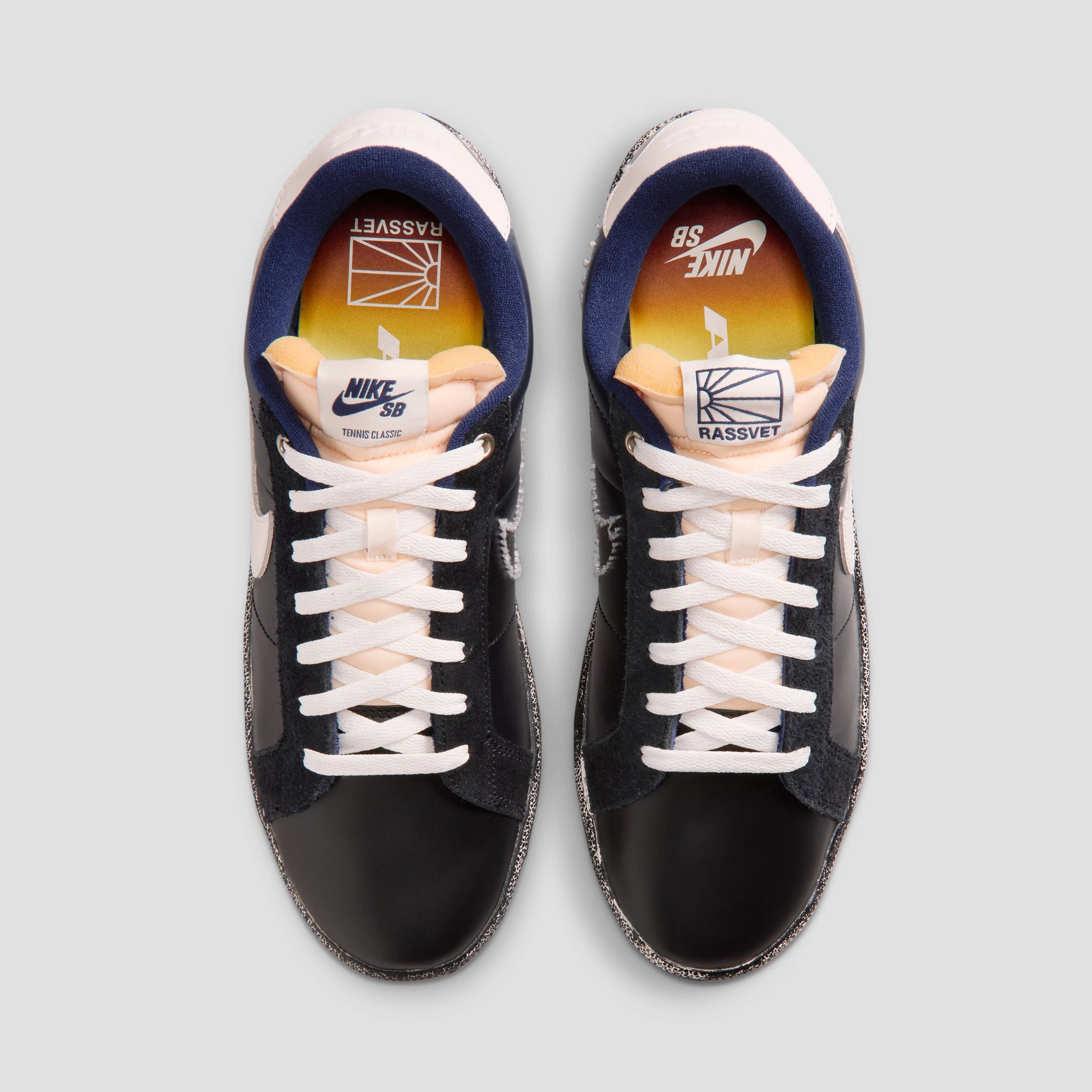 Nike SB x Rassvet Zoom Tennis Classic Skate Shoes Blue Void / Sail