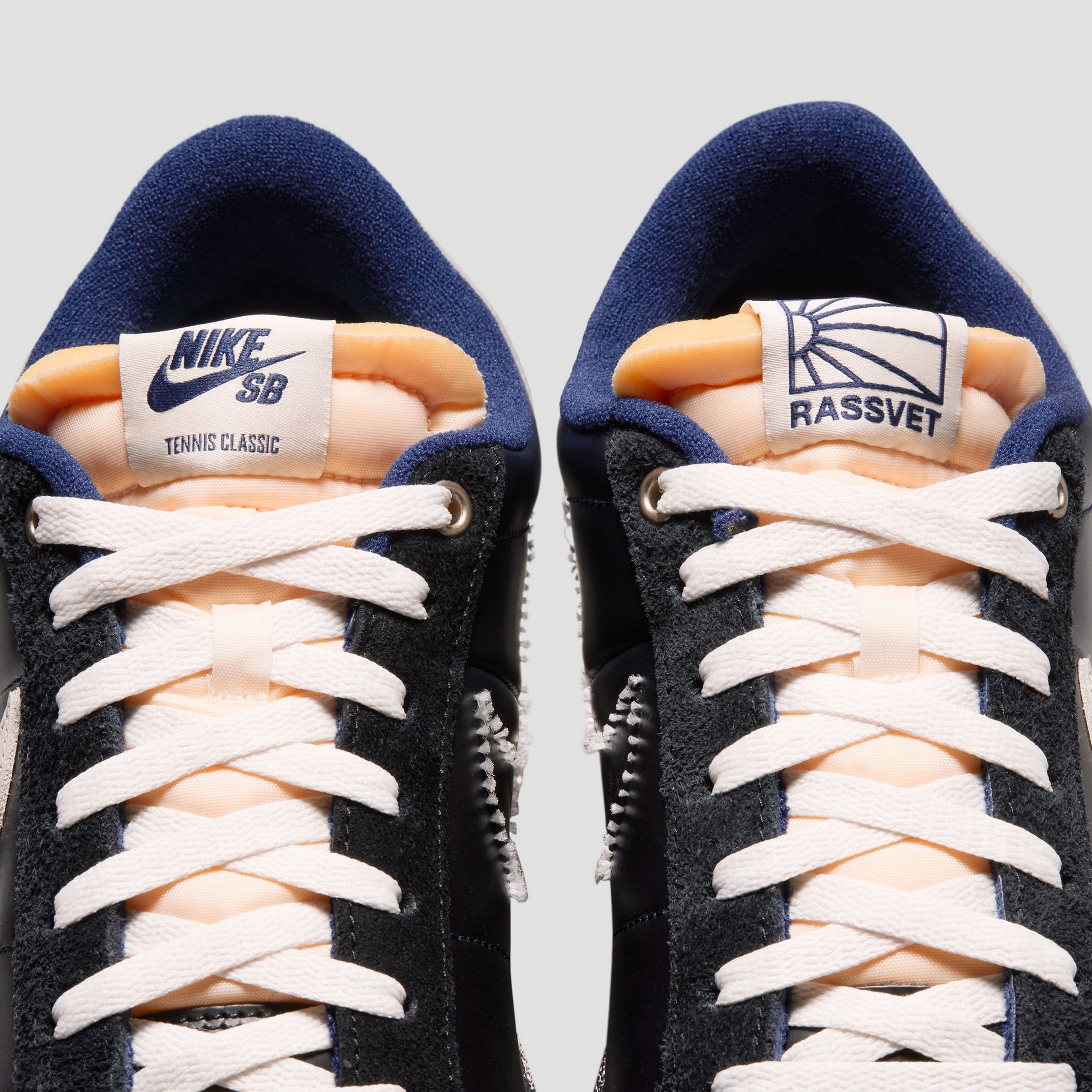 Nike SB x Rassvet Zoom Tennis Classic Skate Shoes Blue Void / Sail