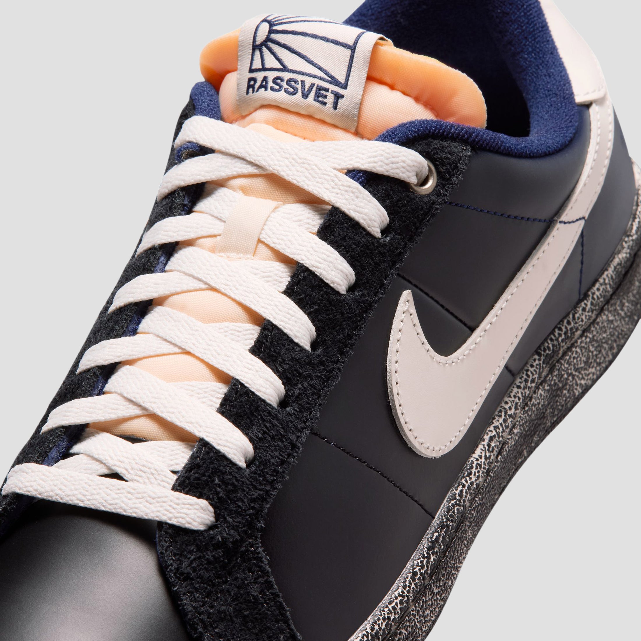 Nike SB x Rassvet Zoom Tennis Classic Skate Shoes Blue Void / Sail