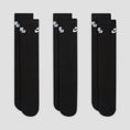 Load image into Gallery viewer, Nike SB Everyday Elevated Crew Socks 3 Pairs Black
