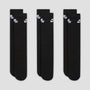 Nike SB Everyday Elevated Crew Socks 3 Pairs Black