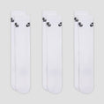 Load image into Gallery viewer, Nike SB Everyday Elevated Crew Socks 3 Pairs White
