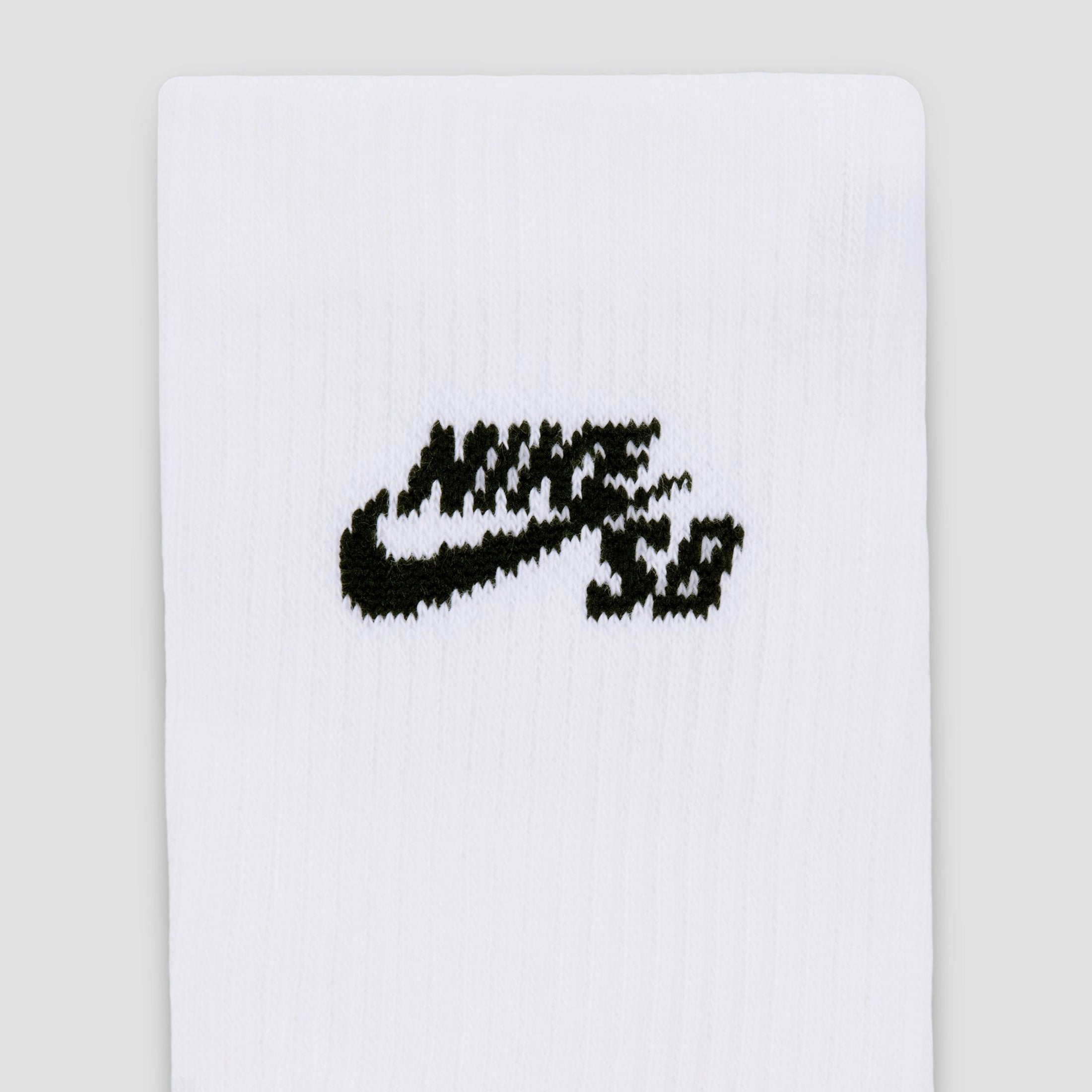 Nike SB Everyday Elevated Crew Socks 3 Pairs White